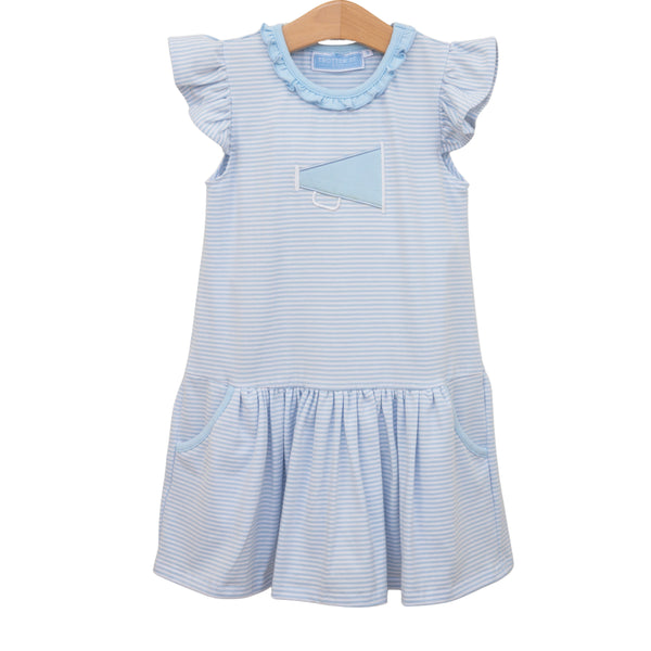 Megaphone Dress- Light Blue