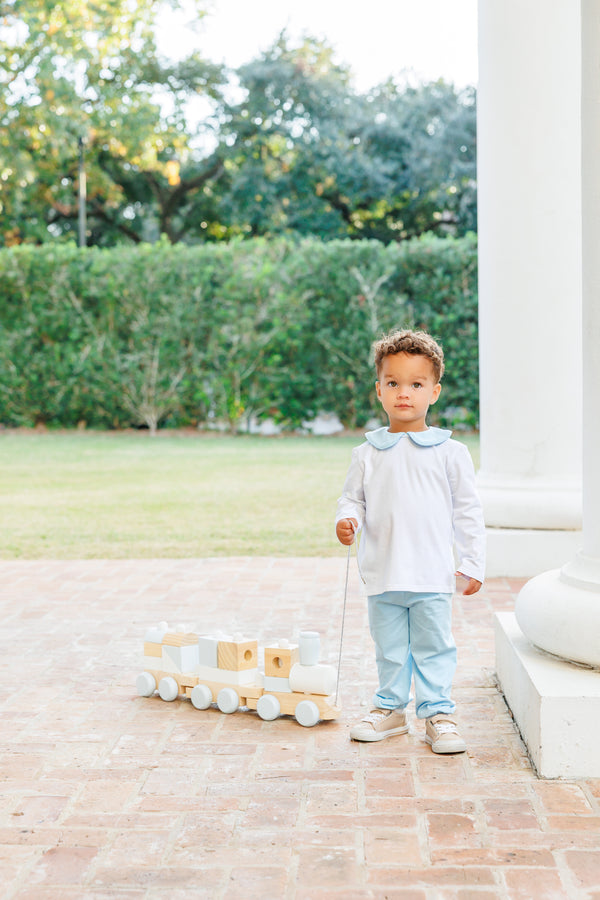 Archie Bloomer Pant Set- Light Blue