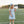 Megaphone Dress- Light Blue