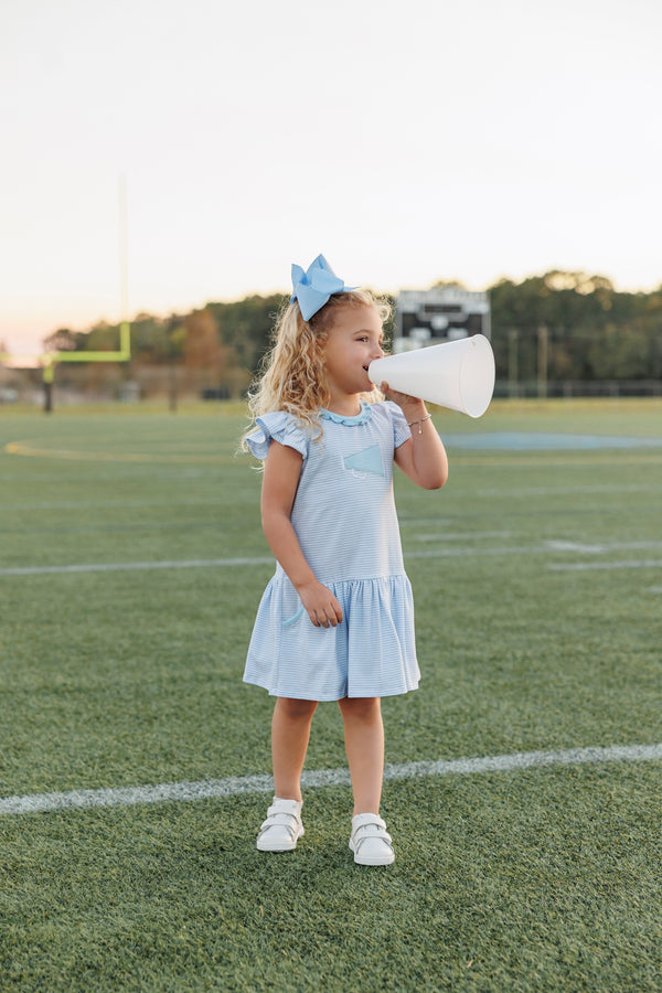 Megaphone Dress- Light Blue