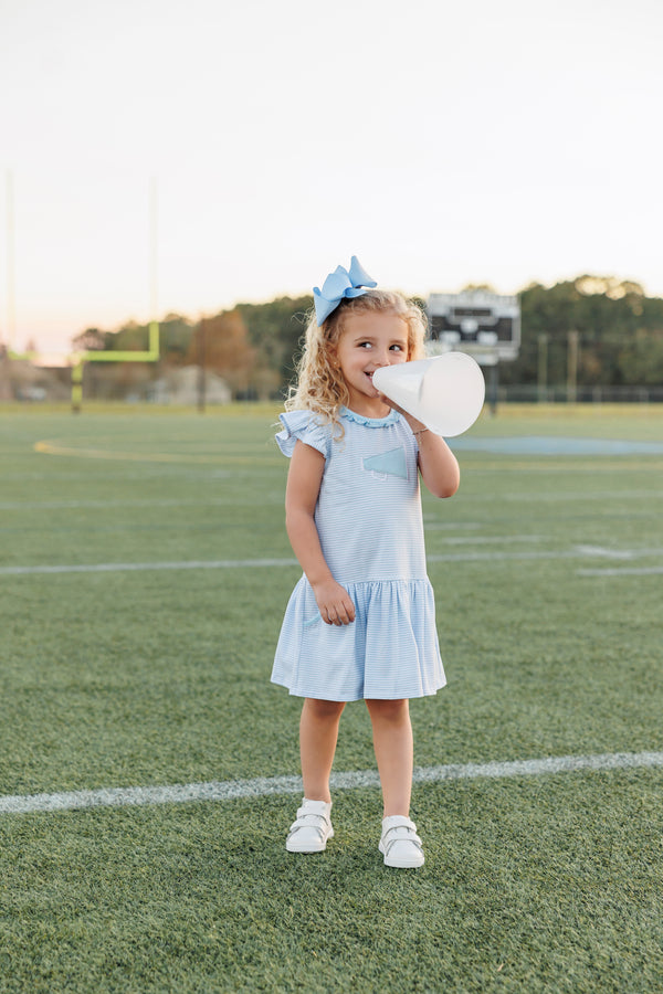 Megaphone Dress- Light Blue