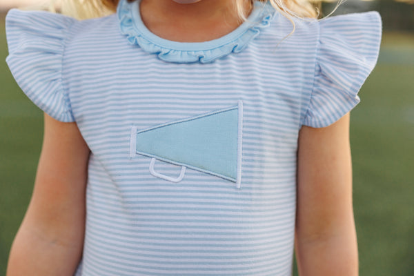 Megaphone Dress- Light Blue
