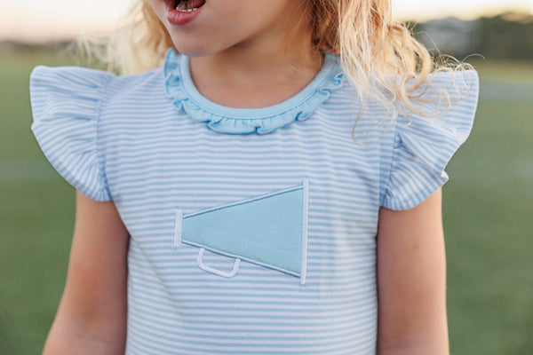 Megaphone Dress- Light Blue