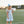 Megaphone Dress- Light Blue