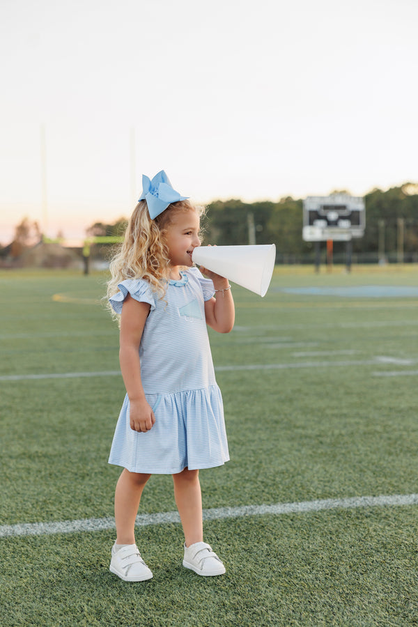 Megaphone Dress- Light Blue