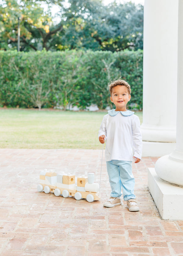 Archie Bloomer Pant Set- Light Blue