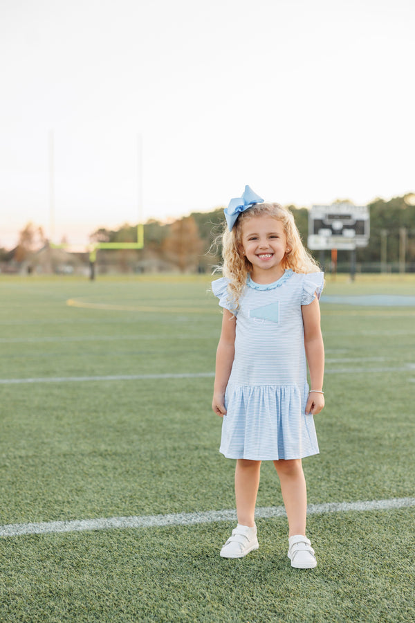 Megaphone Dress- Light Blue