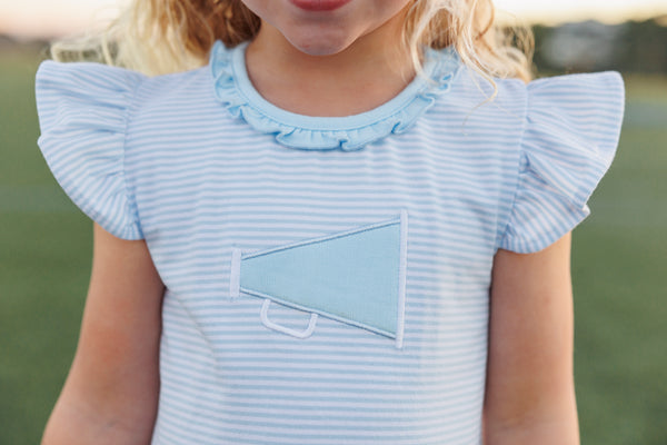 Megaphone Dress- Light Blue