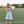 Megaphone Dress- Light Blue