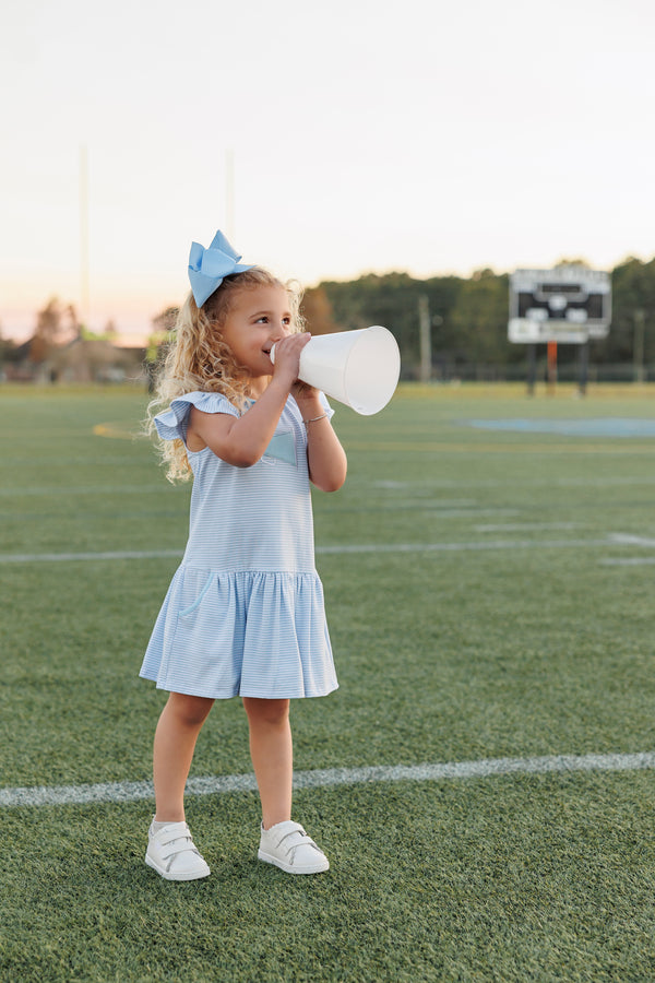 Megaphone Dress- Light Blue
