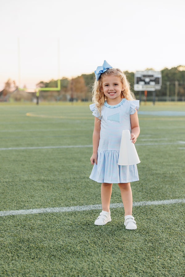 Megaphone Dress- Light Blue
