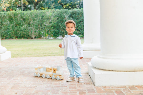 Archie Bloomer Pant Set- Light Blue