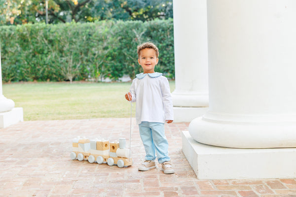 Archie Bloomer Pant Set- Light Blue