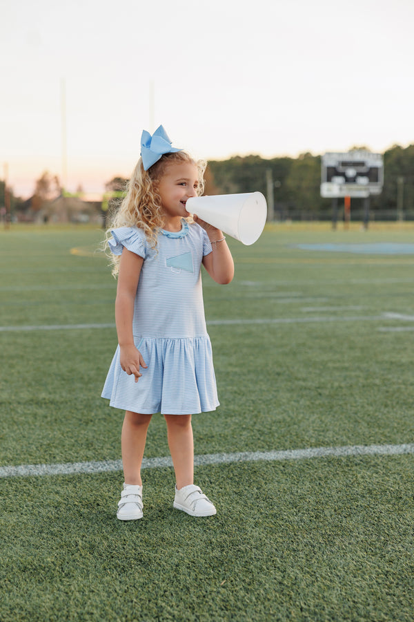 Megaphone Dress- Light Blue