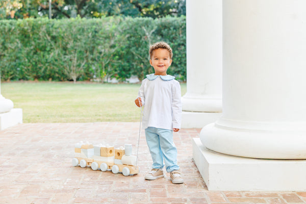 Archie Bloomer Pant Set- Light Blue