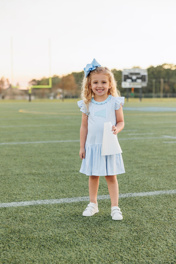 Megaphone Dress- Light Blue