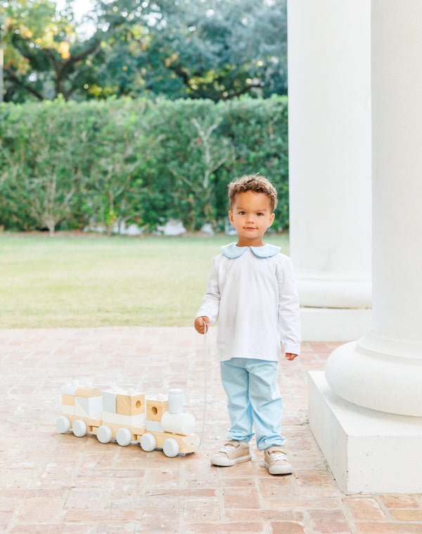 Archie Bloomer Pant Set- Light Blue