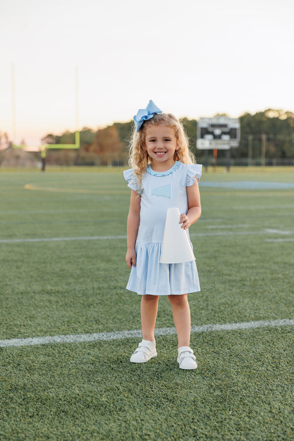 Megaphone Dress- Light Blue