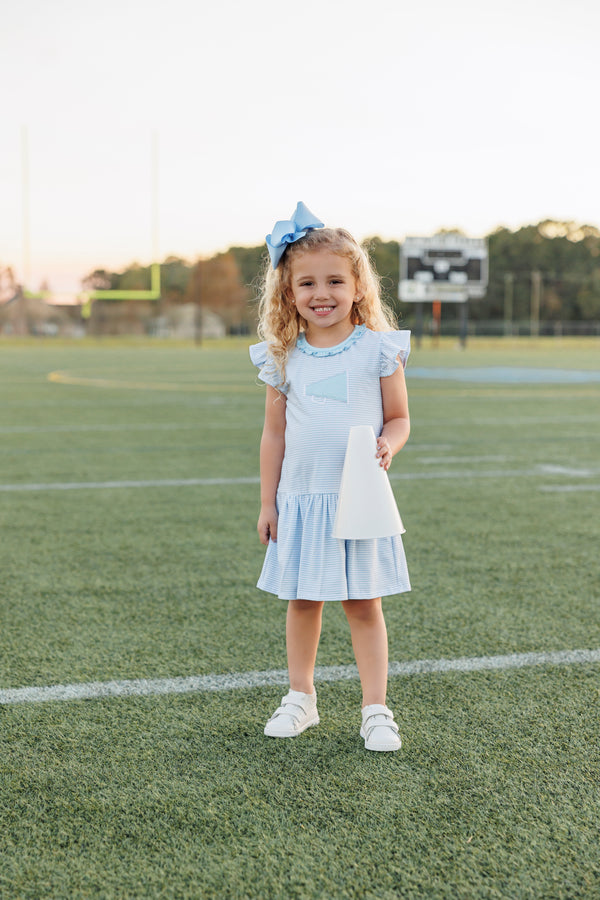 Megaphone Dress- Light Blue