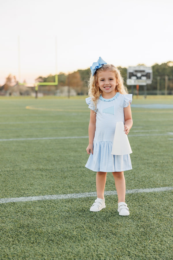 Megaphone Dress- Light Blue