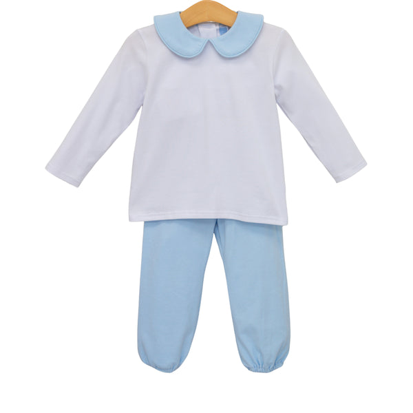 Archie Bloomer Pant Set- Light Blue