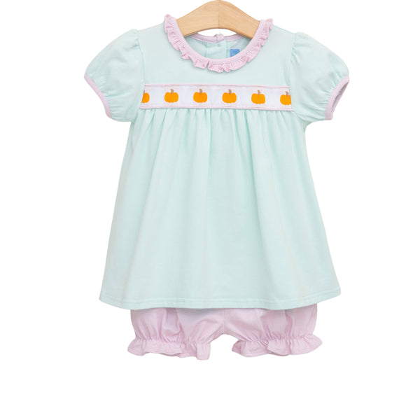 Pumpkin Rowe Bloomer Set