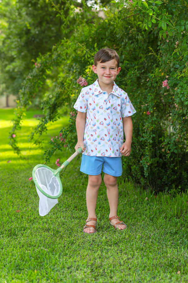 Little Explorers Polo Short Set