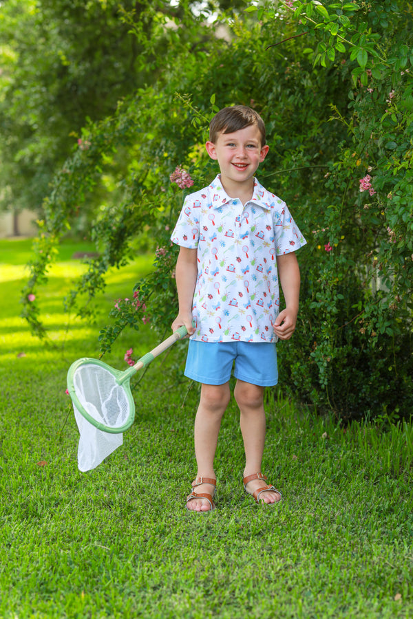 Little Explorers Polo Short Set
