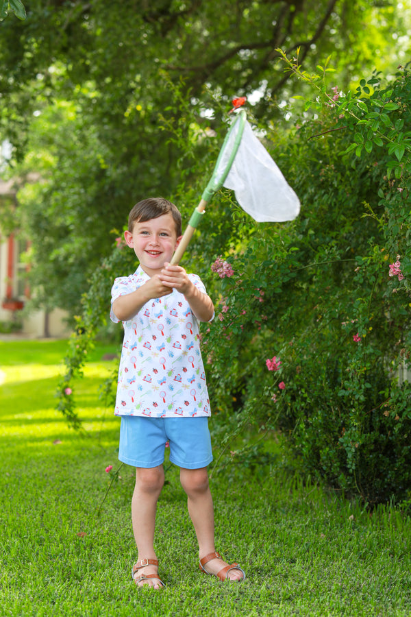 Little Explorers Polo Short Set