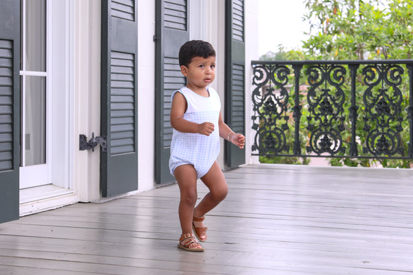 Madden Bubble- Light Blue Gingham