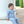 Miller Romper- Blue Stripe/Sage