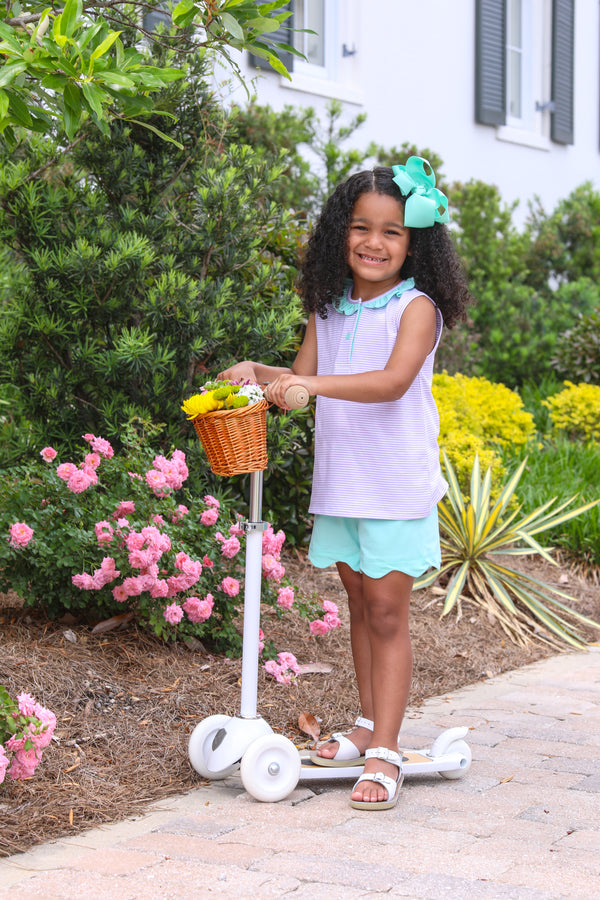 Nora Short Set- Lavender Stripe/Mint