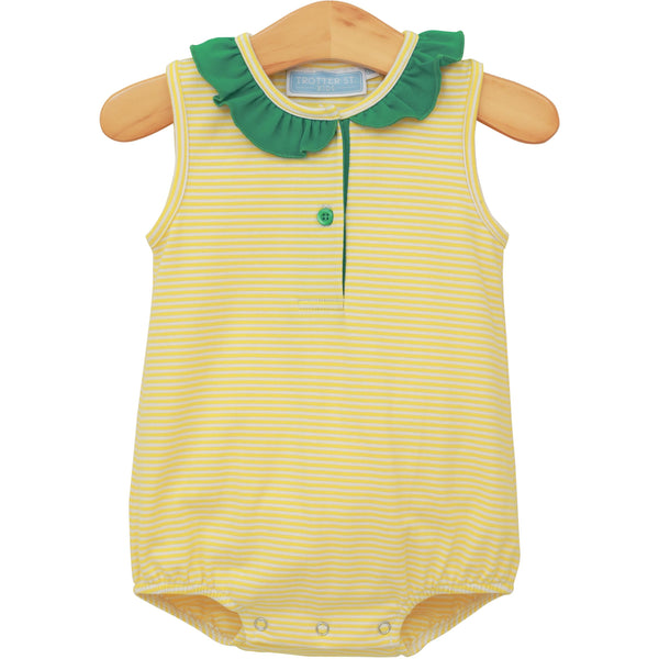 Nora Bubble- Yellow Stripe/Green