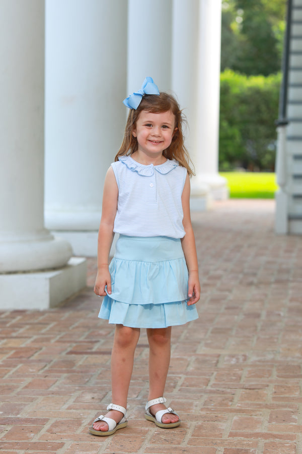 Nora Tank- Light Blue Stripe