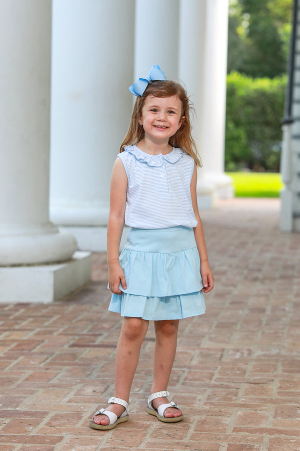 Nora Tank- Light Blue Stripe