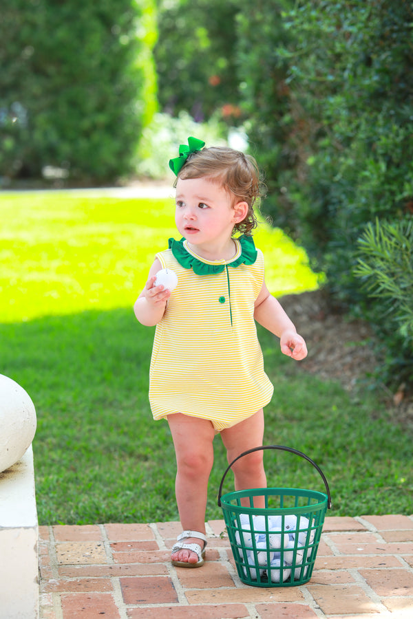 Nora Bubble- Yellow Stripe/Green