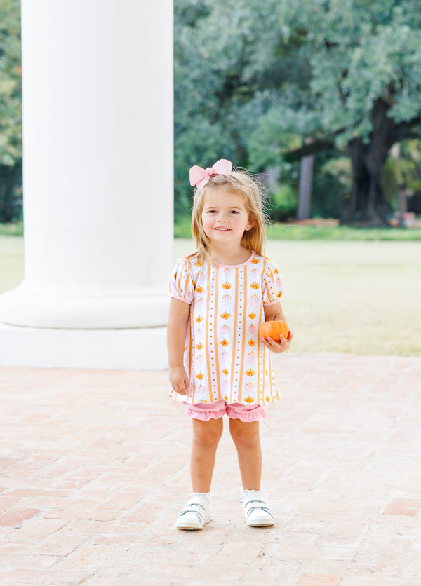 Pumpkin Patch Scalloped Bloomer Set