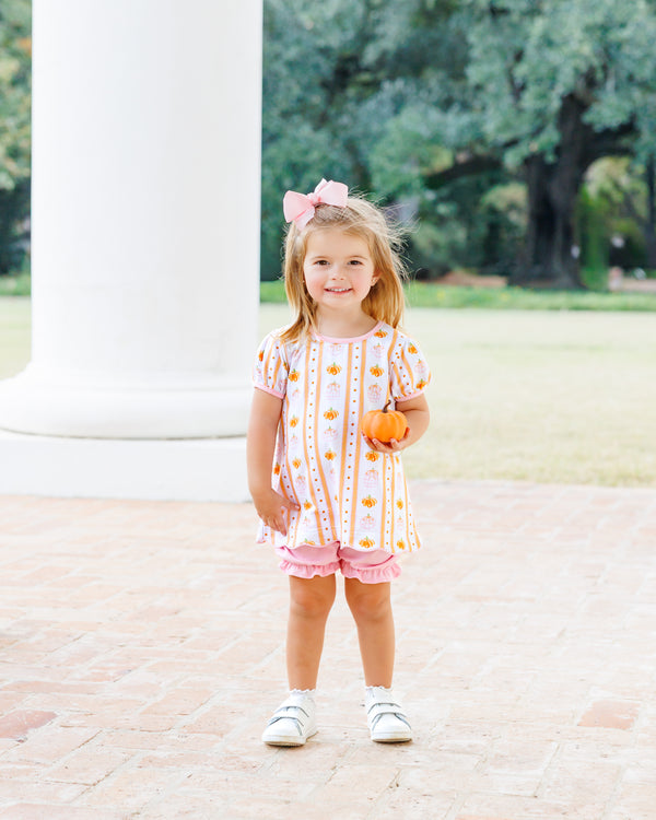Pumpkin Patch Scalloped Bloomer Set