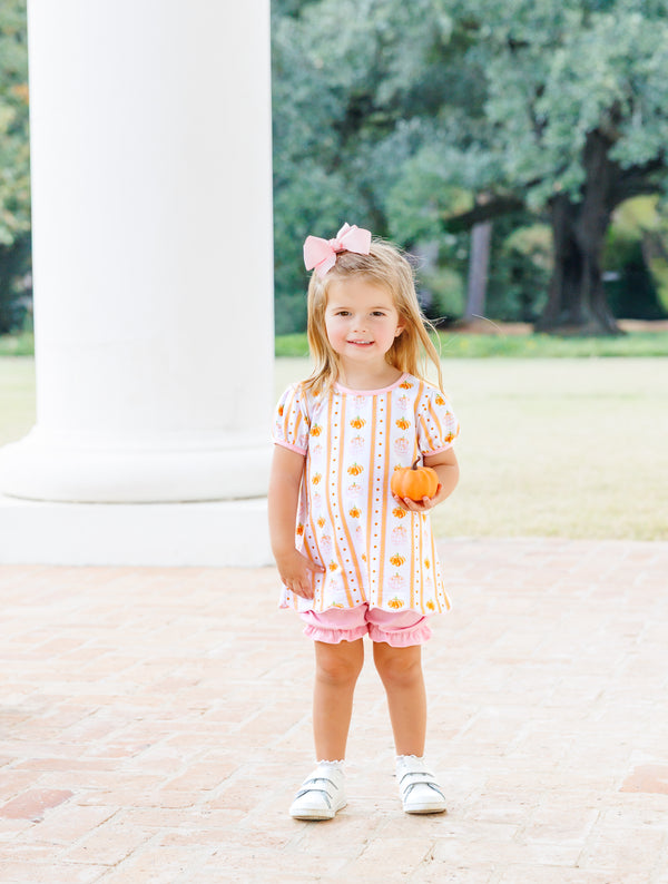 Pumpkin Patch Scalloped Bloomer Set
