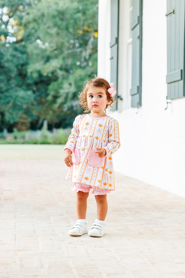Pumpkin Patch Ruffle Bloomer Set