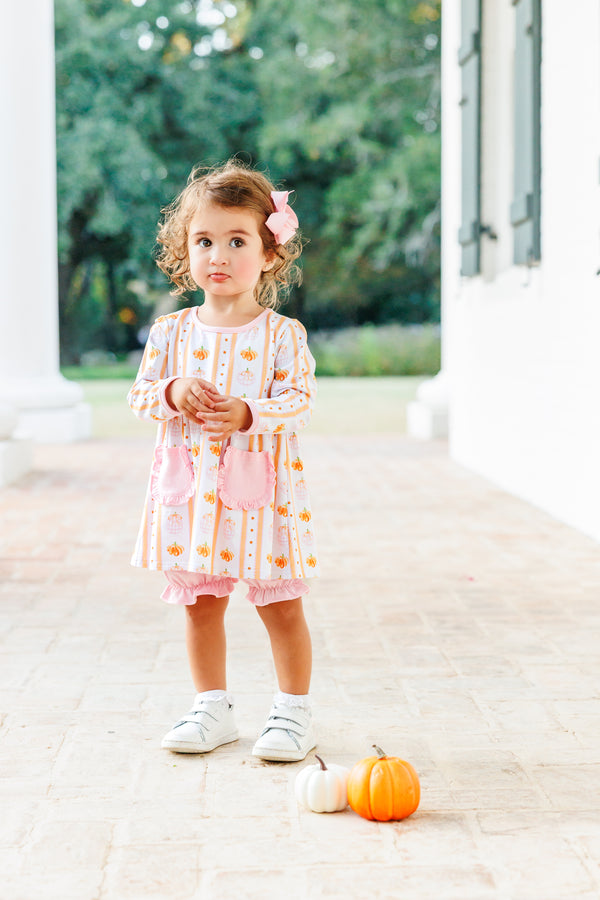 Pumpkin Patch Ruffle Bloomer Set