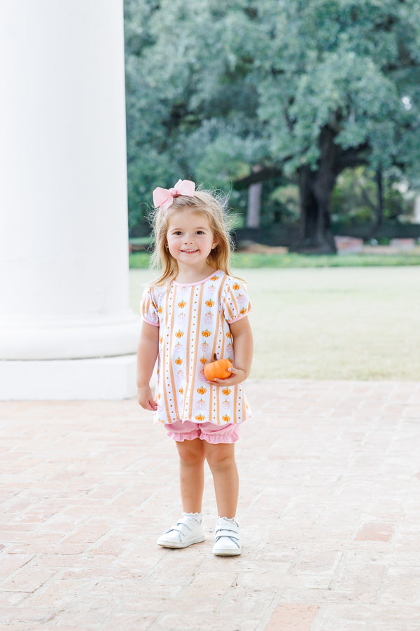 Pumpkin Patch Scalloped Bloomer Set