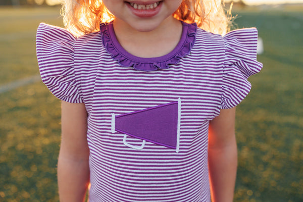 Megaphone Dress- Purple