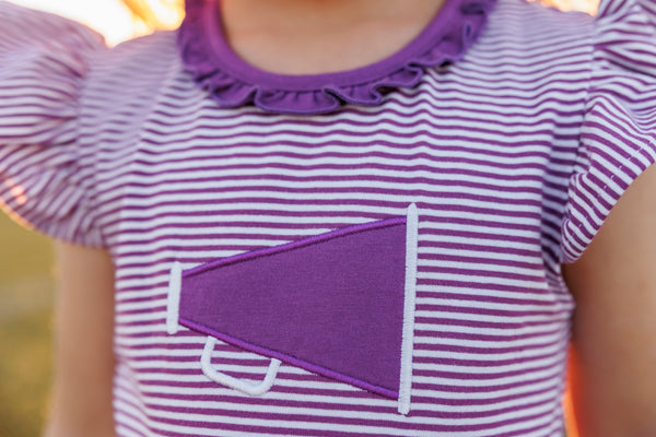 Megaphone Dress- Purple