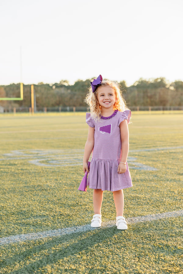 Megaphone Dress- Purple