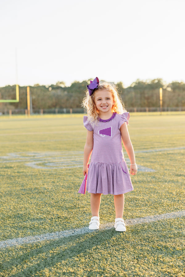 Megaphone Dress- Purple