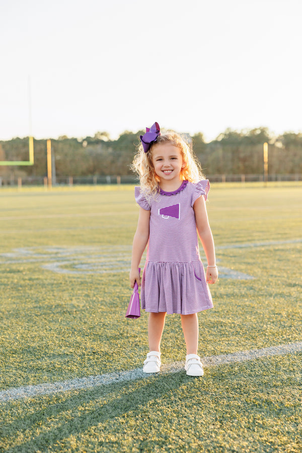 Megaphone Dress- Purple