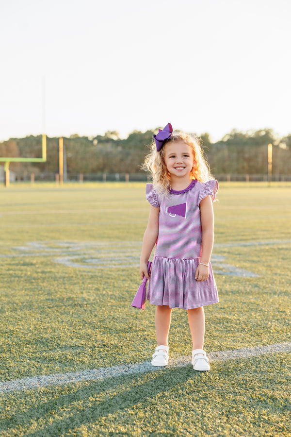 Megaphone Dress- Purple