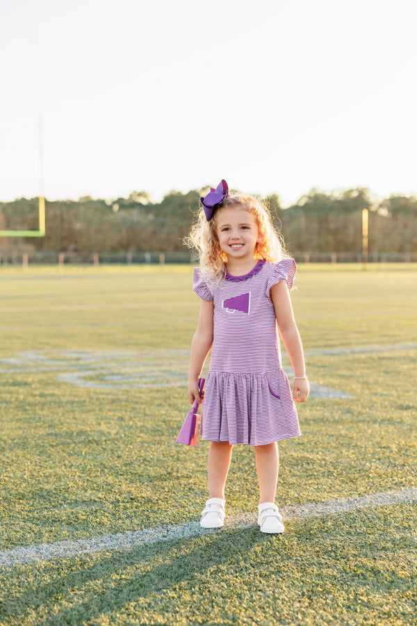 Megaphone Dress- Purple