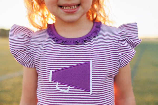 Megaphone Dress- Purple